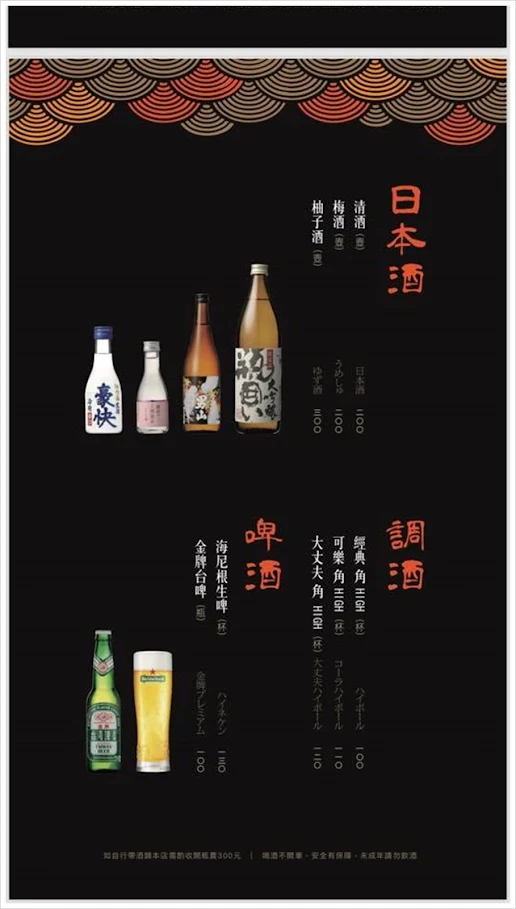 番太郎日式居酒屋菜單
