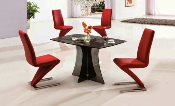 Beautiful examples of leather chairs for dining room!