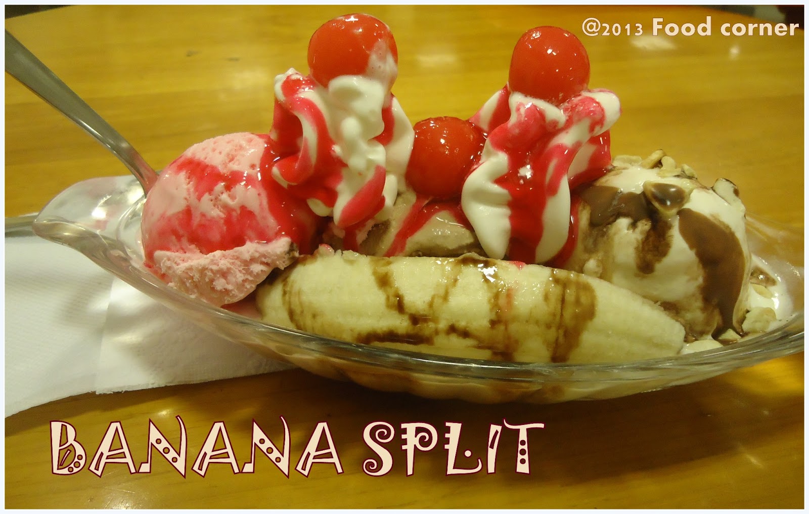 Banana Split Recipe Split Banana Recipe Kiran's Food corner