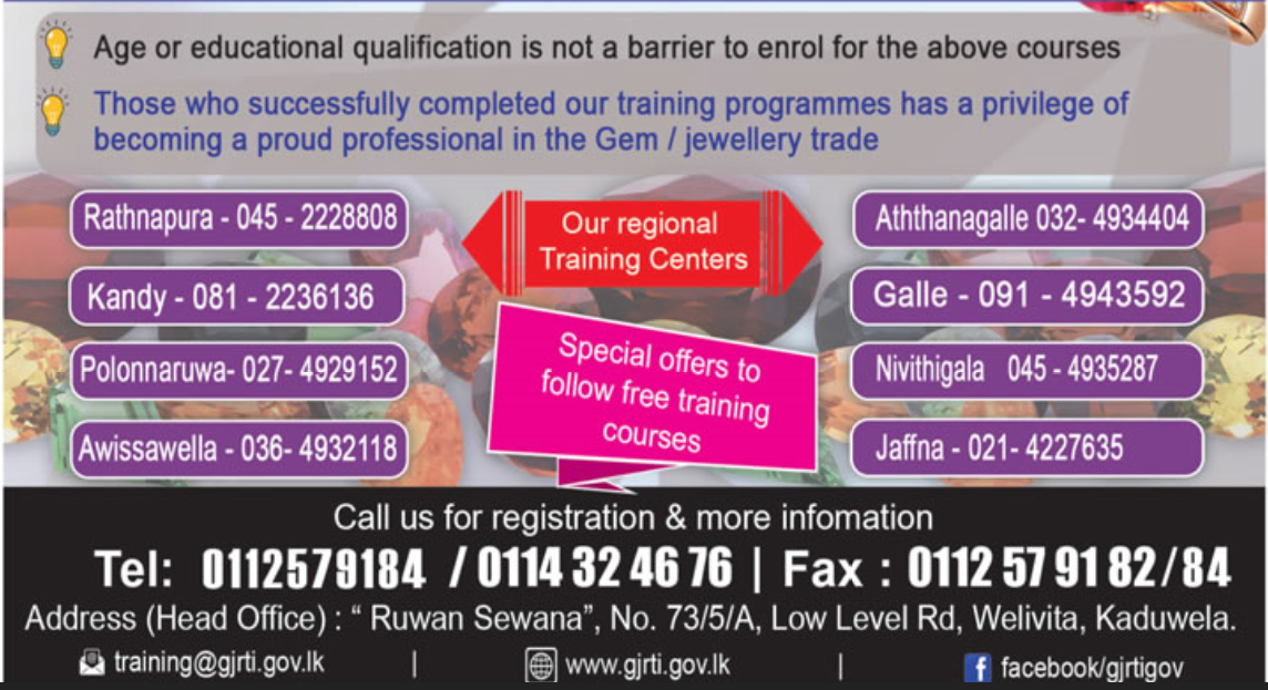 Courses (Gem Industry and Jewellery Industry) Teacher