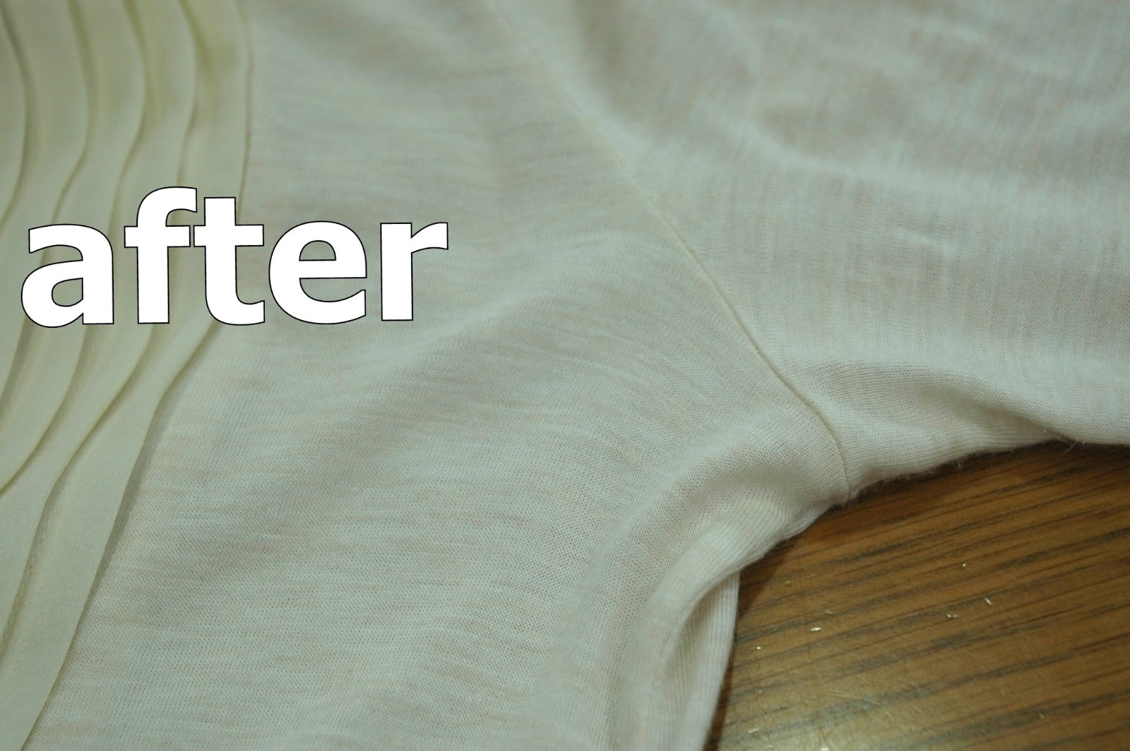 脇汗による黄変 ブラウス クロエ 染み抜き実例 東京の染み抜き 水洗いは千葉クリーニング商会