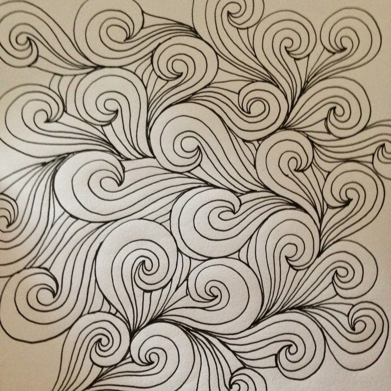 Right Windswept Pattern A Few Scraps: FMQ weekly: Windswept quilting design