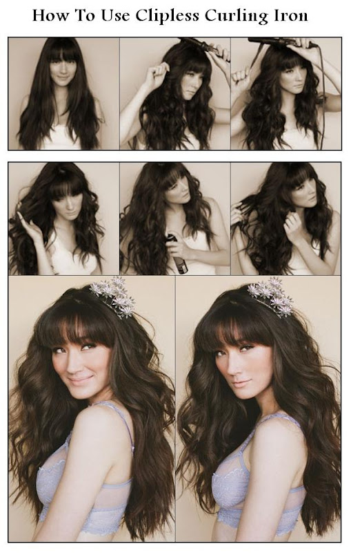 New Short Hair Styles How To Use Clipless Curling Iron