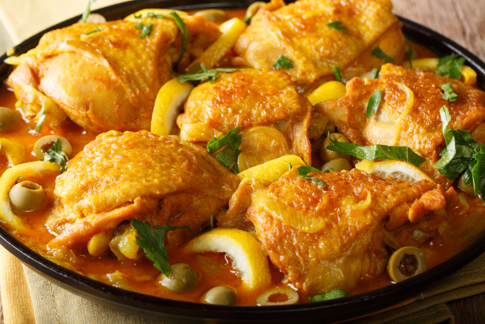 BRAISED CHICKEN THIGHS WITH MUSHROOMS AND LEEKS