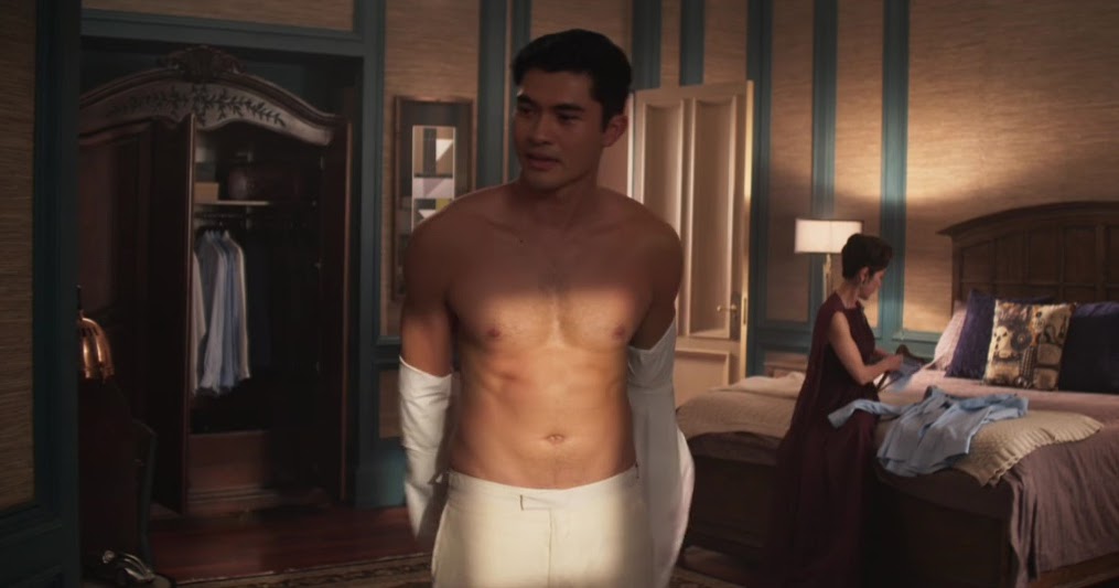 Henry Golding shirtless in Crazy Rich Asians.