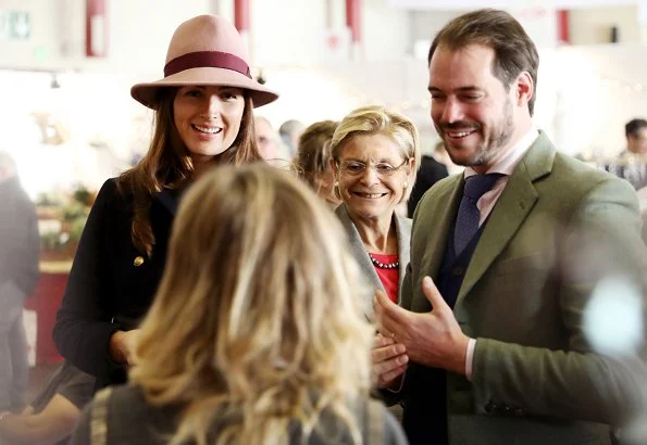 Prince Felix and Princess Claire of Luxembourg visited the annual bazaar of the Luxembourg Red Cross at Hall Victor Hugo in Limpertsberg