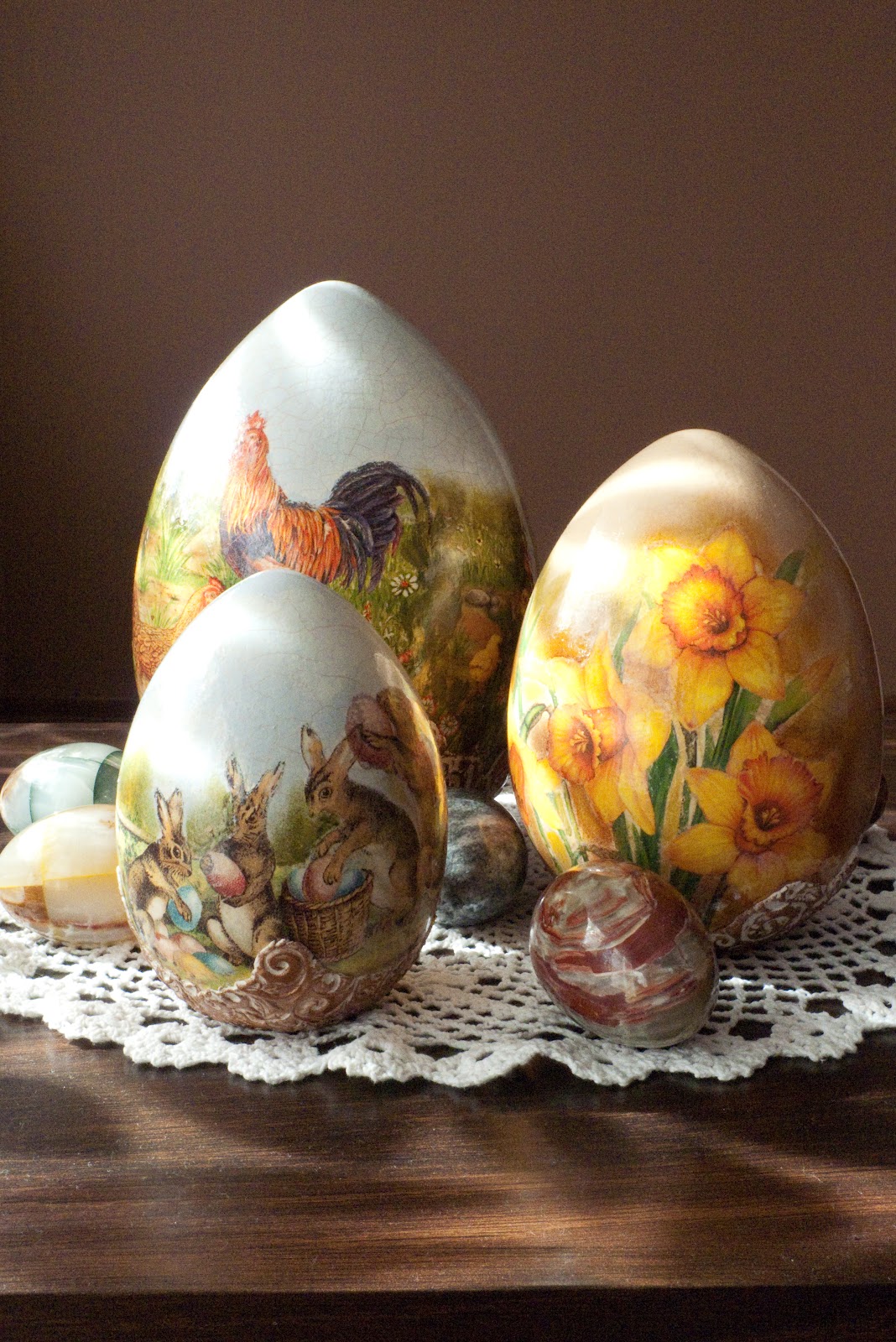 Decoupage Eggs Gajos