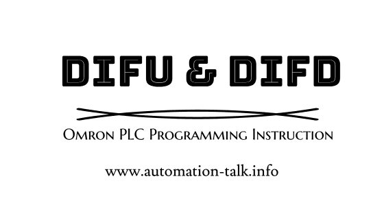 DIFU and DIFD PLC Programming Instruction Omron PLC