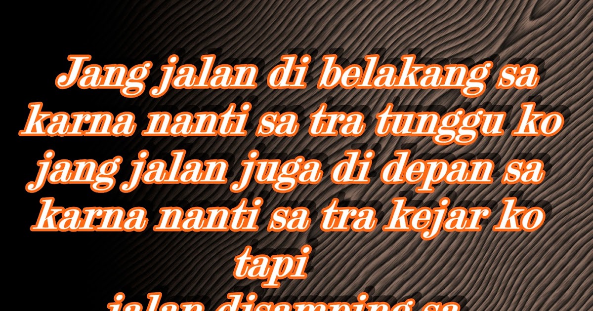 Kata Kata Cinta Orang Papua