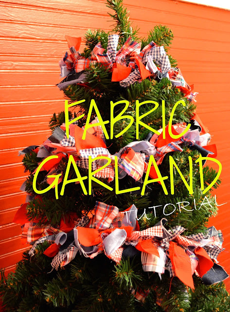 christmas fabric garland tutorial