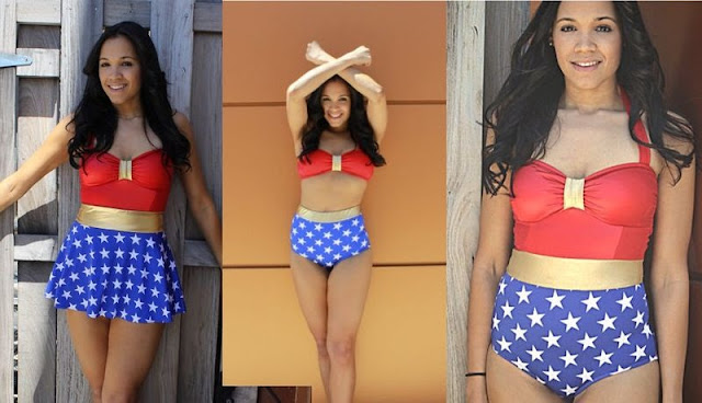 Últimas Tendencias: Esta vendedora de Etsy hace trajes de baño de Wonder Woman para y niñas