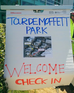 Tour de Moffett Park sign, Sunnyvale, California