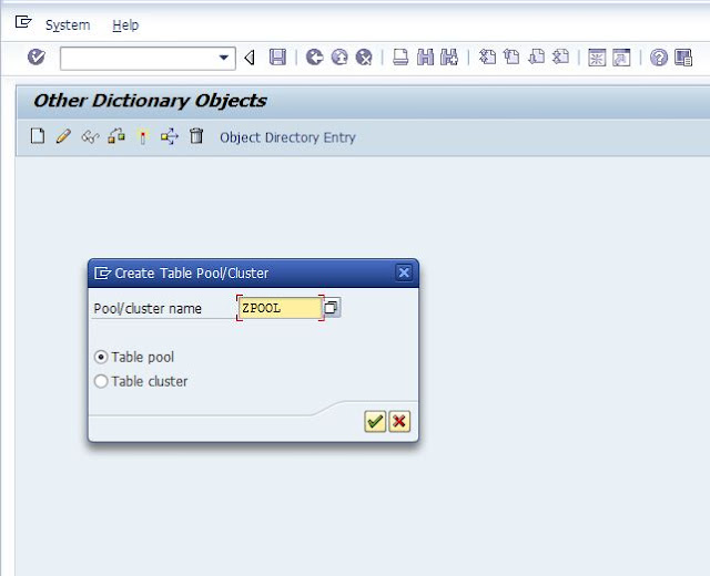 Pooled Table Sap Tutor