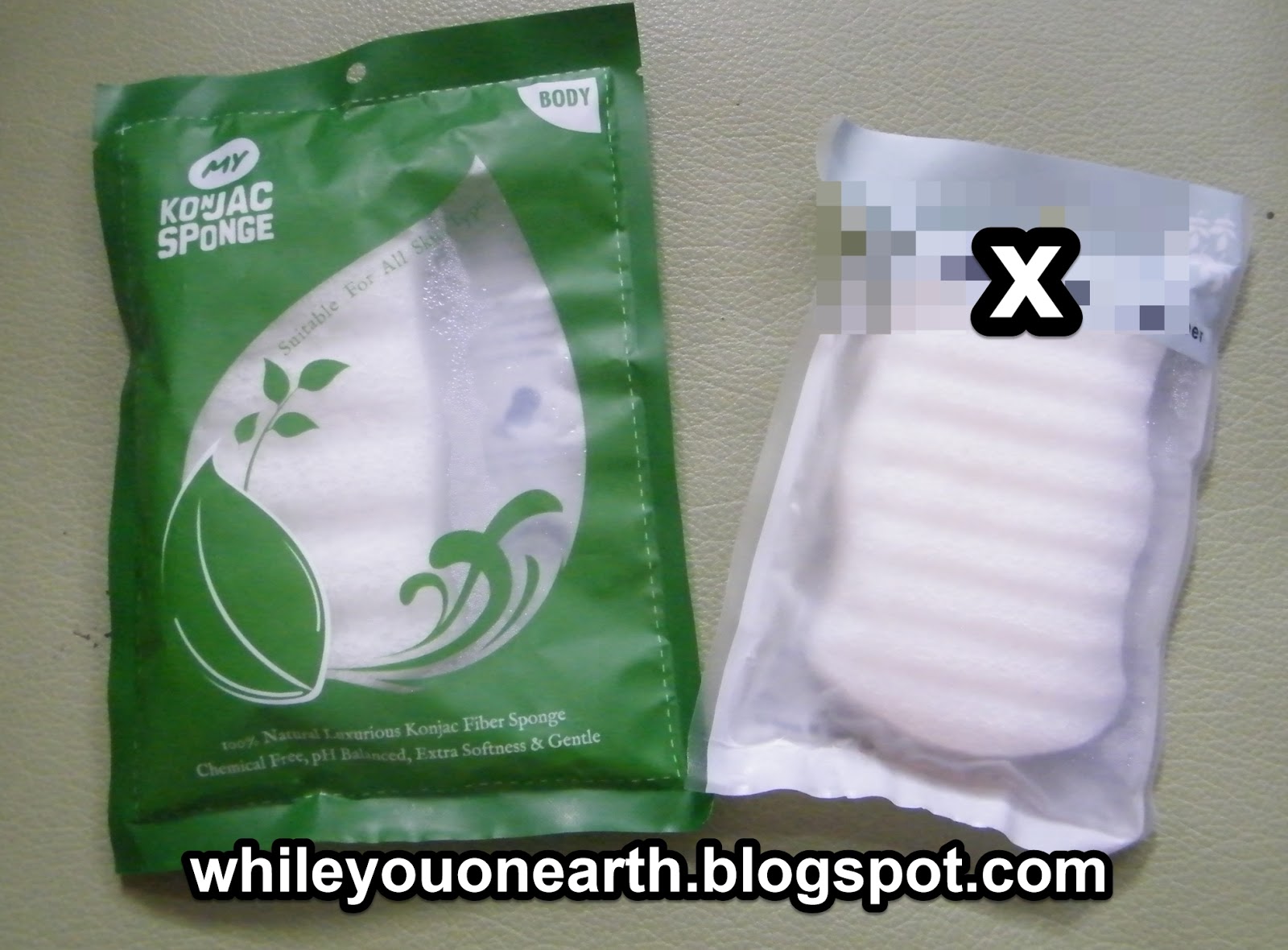 While you on earth.. My Konjac Sponge Vs Other Konjac Sponge