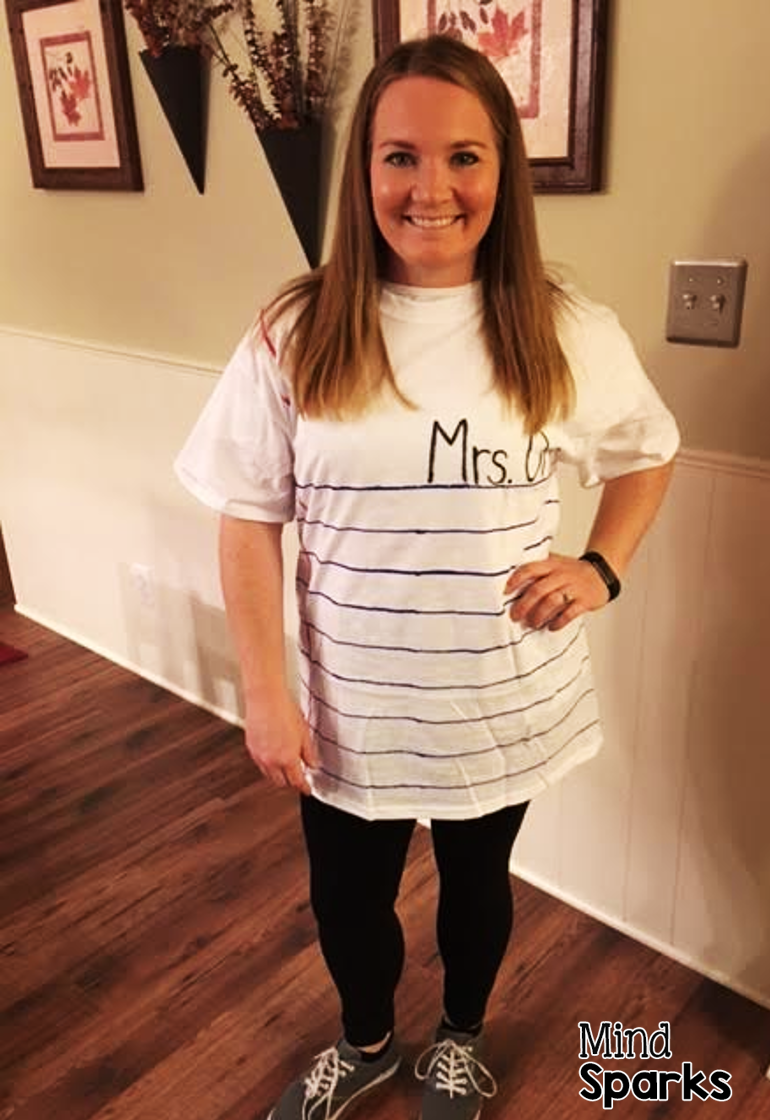 Mind Sparks Notebook Paperthe best Halloween costume for teachers!