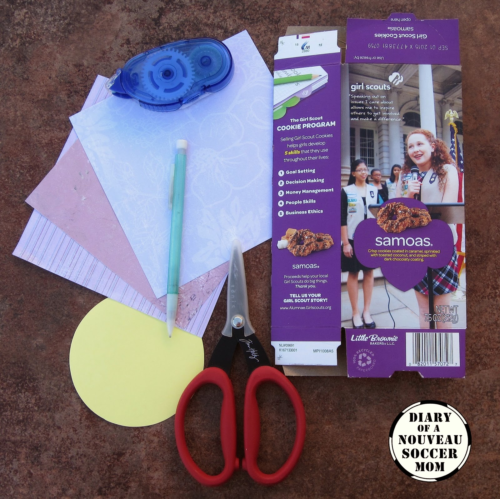 How to Make Girl Scout Cookie Box Flowers