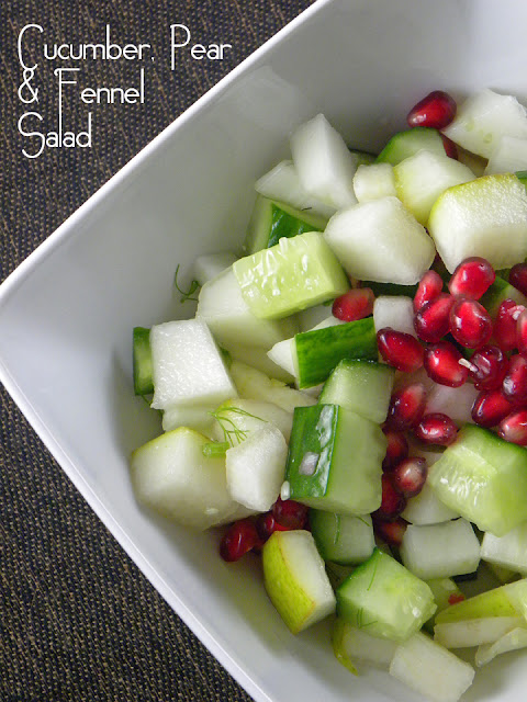 Cucumber, Pear & Fennel Salad | sweetpeasandsaffron.com
