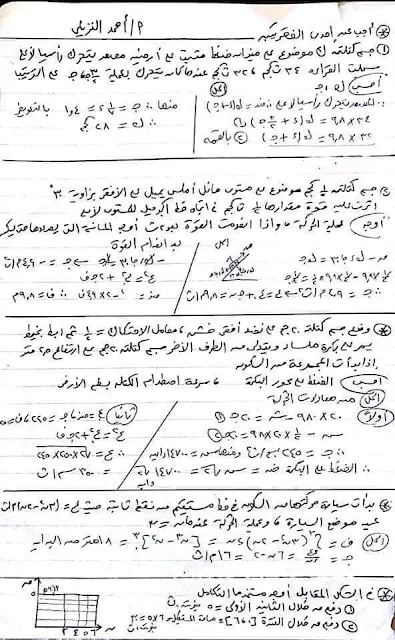 نموذج إجابة امتحان الديناميكا للثانوية العامة دور أول 2018 - موقع مدرستى