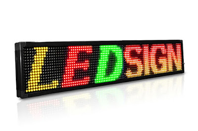 Affordable LED 20mm RGY 1 Row Programmable Scrolling LED Sign