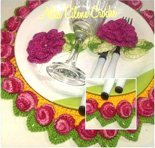 sousplat em crochê