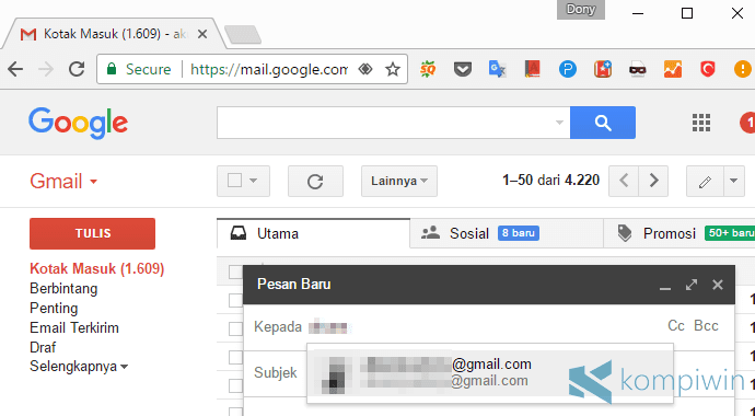 kirim file melalui email