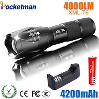 Powerful Tactical Rechargeable Flashlight