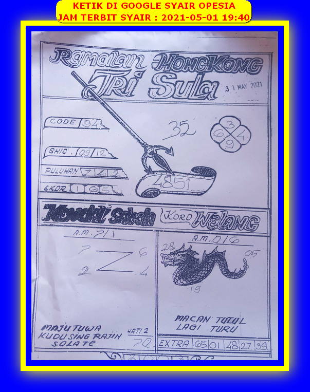 Syair Hk Hari Ini Sabtu 1 Mei 2021 Opesia Official Syair Hk Hari Ini Sabtu 1 Mei 2021 Opesia Official