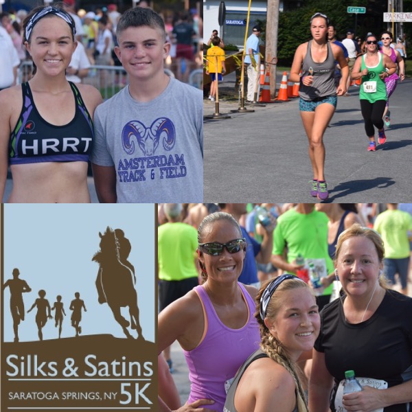 Silks and Satins 5K race Kayla Tri Siblings