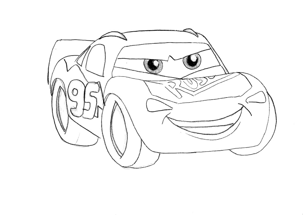 Как рисовать молнию маквин