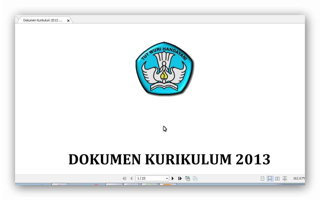 DOKUMEN KURIKULM 2013 SD/MI 2104-2015  INFORMASI PENDIDIKAN