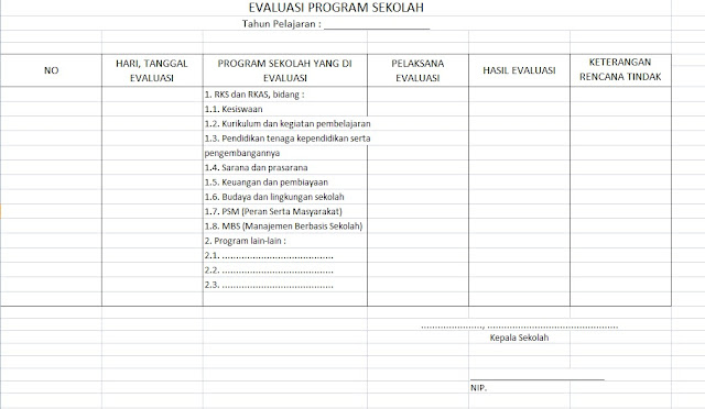 Buku Evaluasi Program Sekolah