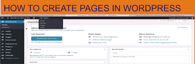 Creating Pages in wordpress