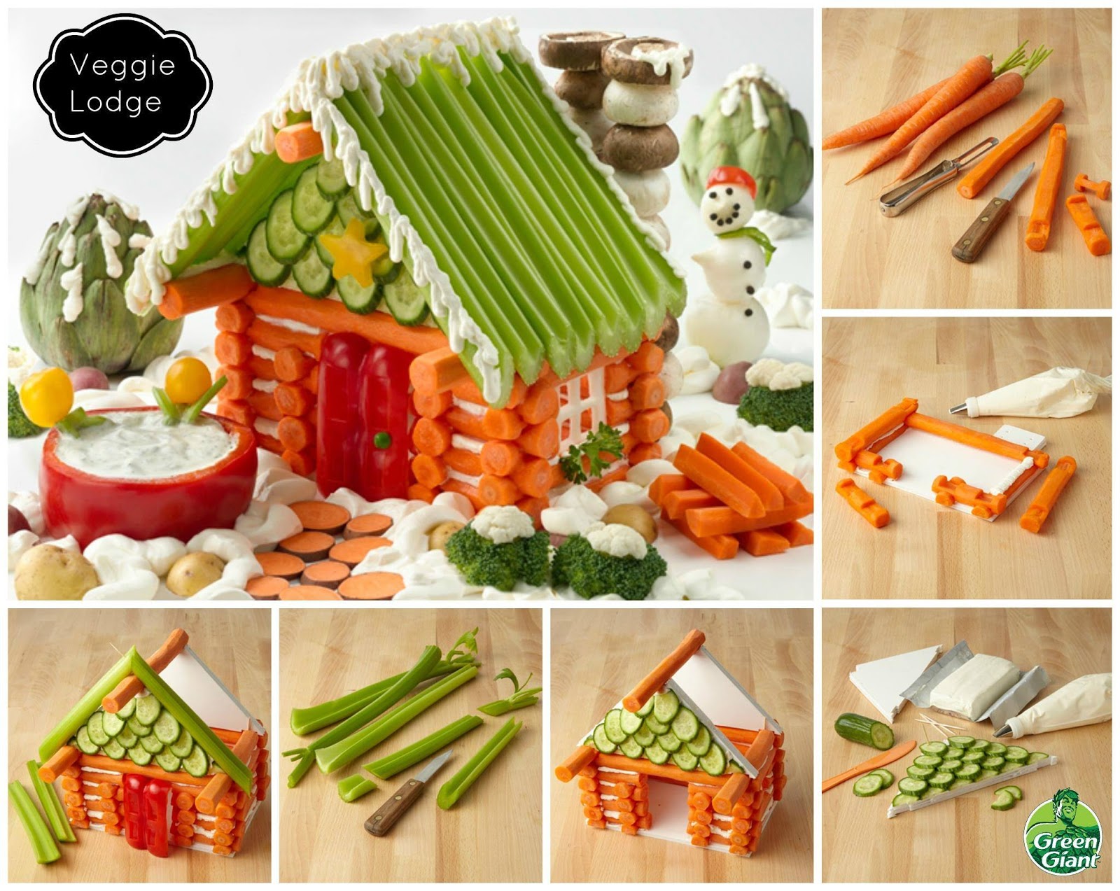 It's Written on the Wall: A Veggie Lodge instead of a Gingerbread House It's Written on the Wall: A Veggie Lodge instead of a Gingerbread House