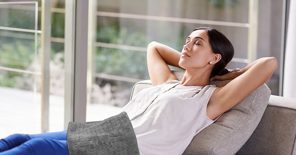 PureRelief XL King Size Heating Pad with FastHeating Technology, 6