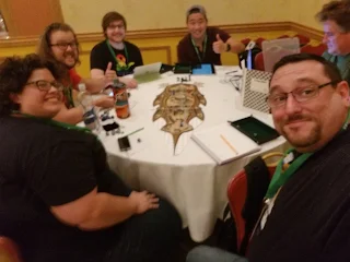 Group playing Dungeons and Dragons at GeeklyCon 2018