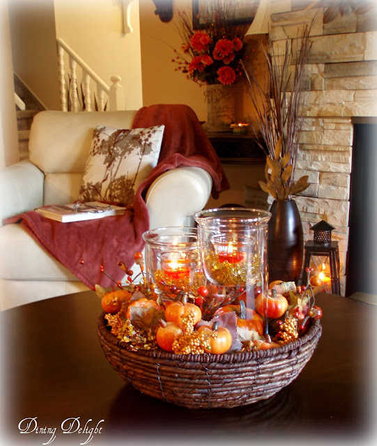Dining Delight Fall Coffee Table Centerpiece Fall Coffee Table Centerpiece