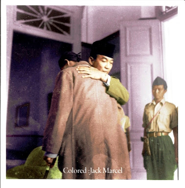 foto foto tempo dulu jenderal Sudirman dan Sukarno