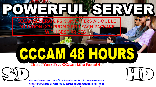 Free CCcam CLine For 48H Create You Own CLINE FREE
