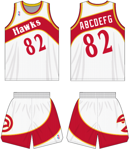 Basketball Uniforms Atlanta Hawks 1982/83 1991/92