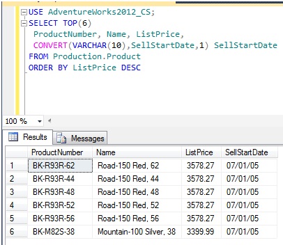 Microsoft Business Intelligence: TOP WITH TIES Clause in sql Server