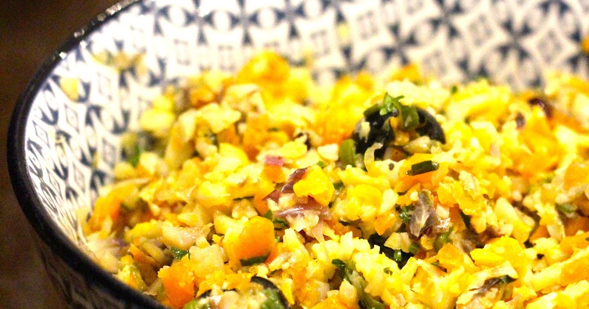 Resultado de imagem para “Couscous” de Couve flor com Cenoura, Coentros e Azeitonas