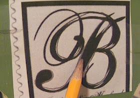 How to Transfer A Monogram To Wood: The Low-Tech, Non-Artsy, Super 