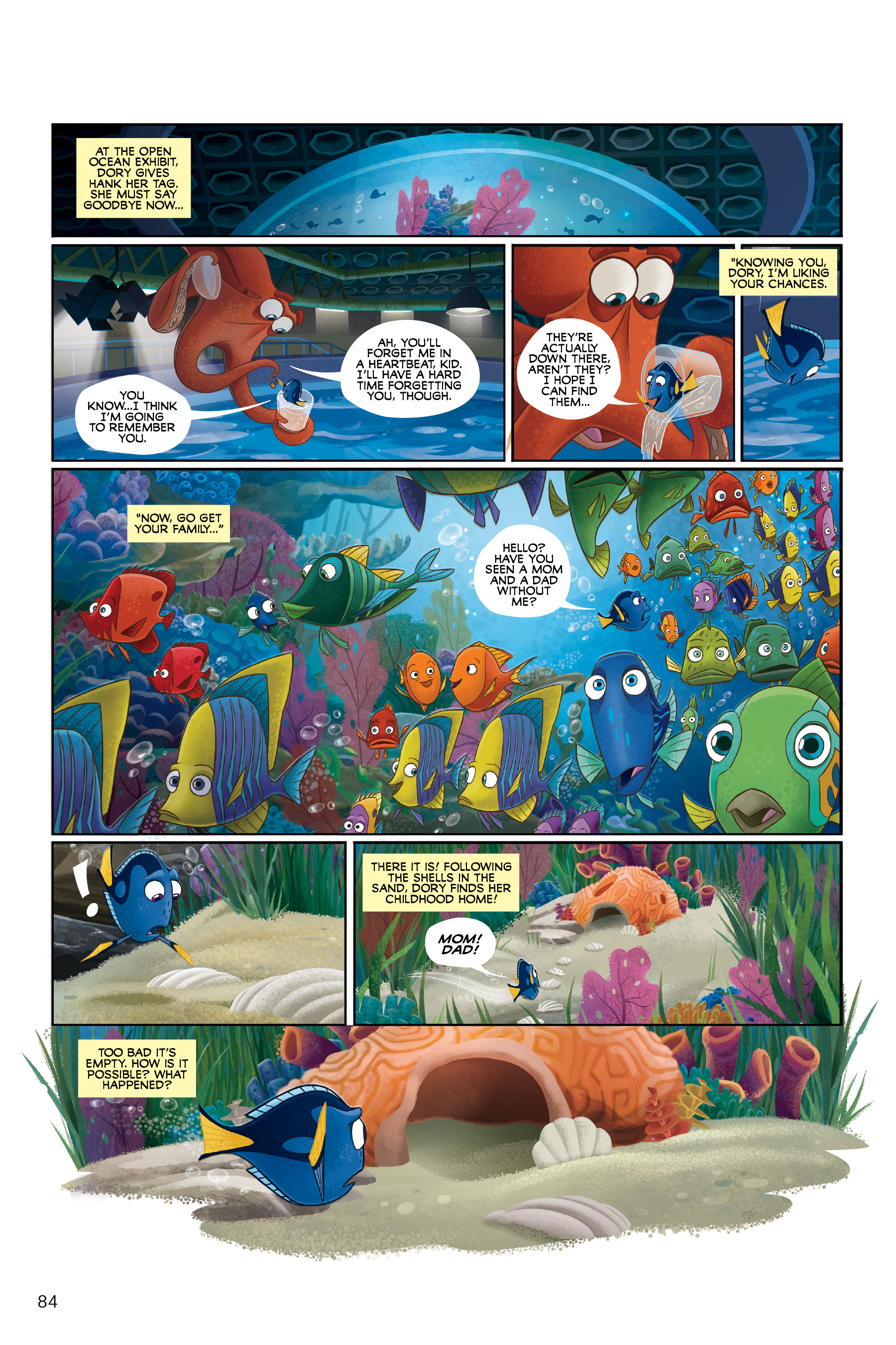 Read online Disney/PIXAR Finding Nemo and Finding Dory: The Story of the Movies in Comics comic -  Issue # TPB - 84