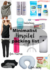 Minimalist Hospital Packing List {Baby #3}