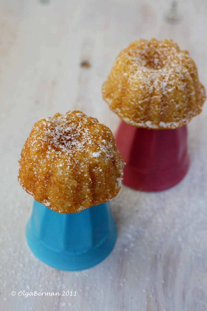 Mango & Tomato Grapefruit Cakes with Lemon & Orange Zest
