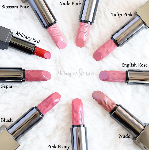 Burberry Kisses Lipstick Review Blossom Pink Nude Pink Swatches