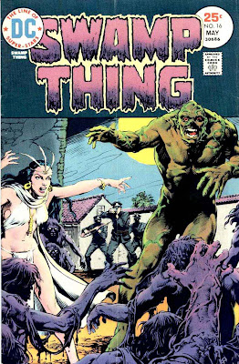 Swamp Thing v1 #16 1970s bronze age dc comic book cover art by Nestor Redondo