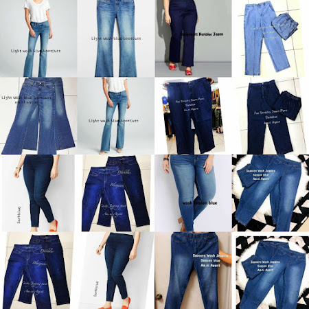 Jom dapatkan pelbagai koleksi jeans plus size pun ada