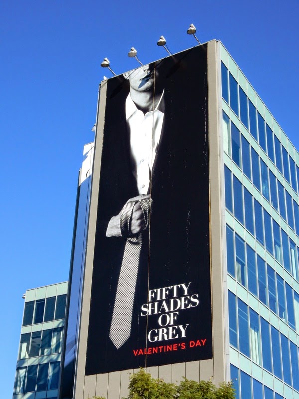 Giant Fifty Shades of Grey movie billboard Giant Fifty Shades of Grey movie billboard
