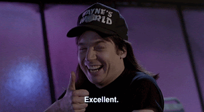 Mike Myers Excellent Reaction Gif